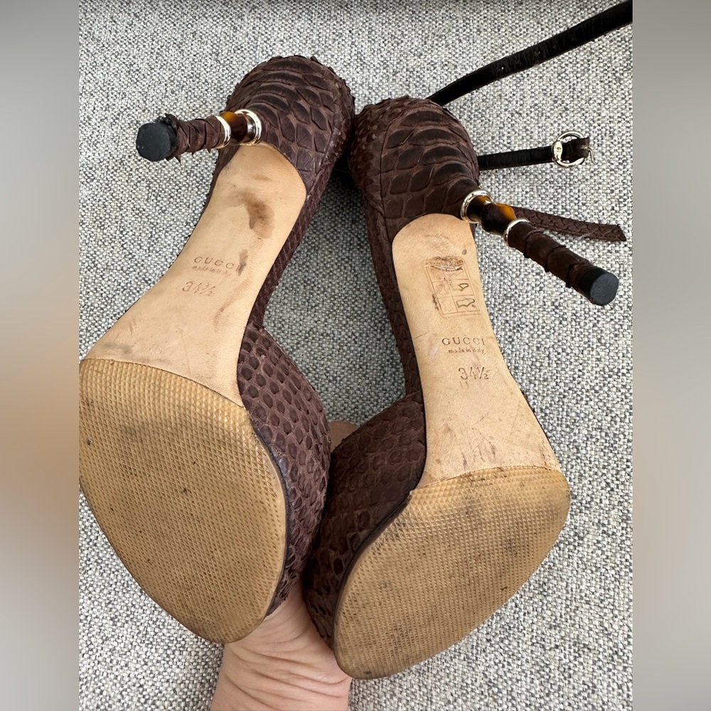 Authentic Gucci python high heels - Picture 4 of 10